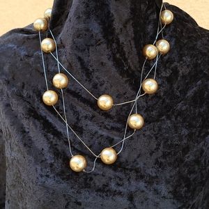🌸4/$50 Bronze Ball Necklace 72" long Adjustable